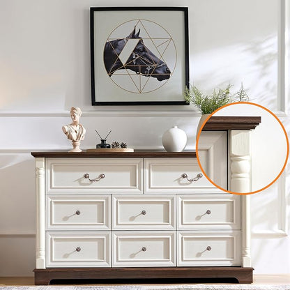 Farmhouse 8 Drawer Dresser - Image 4