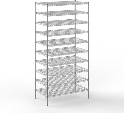 24" Deep x 42" Wide x 86" Height Wire Shelving Kit | 10-Tier | NSF Commercial by Regal+Altair