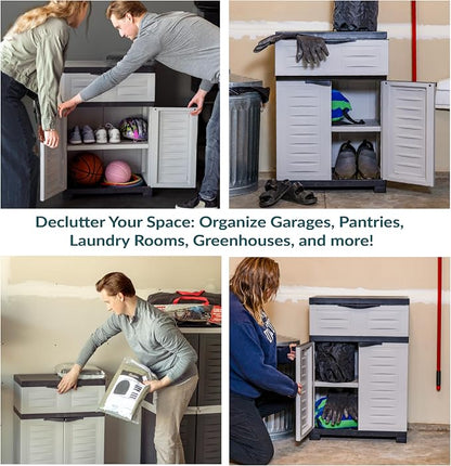 Sunnydaze 34.5" Garage Storage Cabinet - Image 6