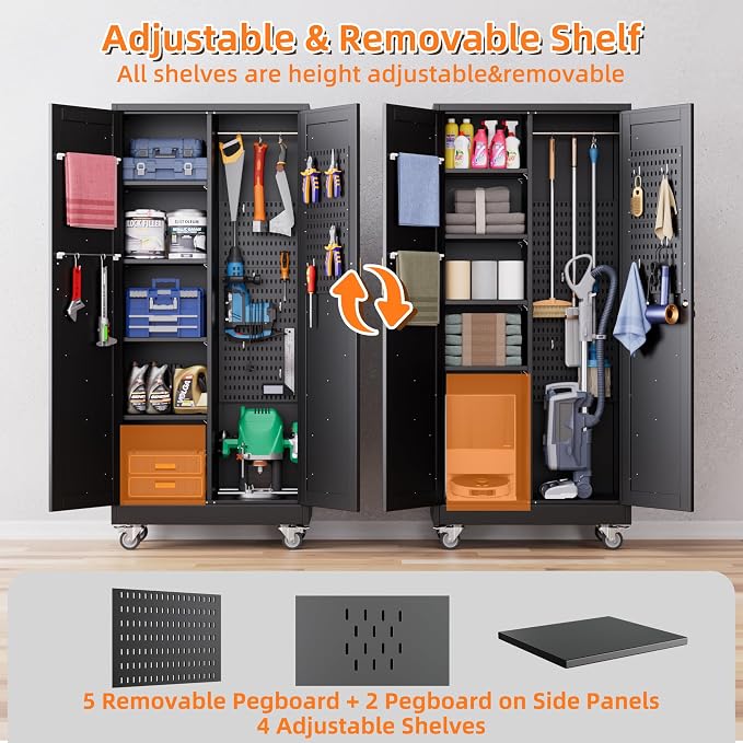 Aobabo Broom Closet Storage Cabinet - Image 6