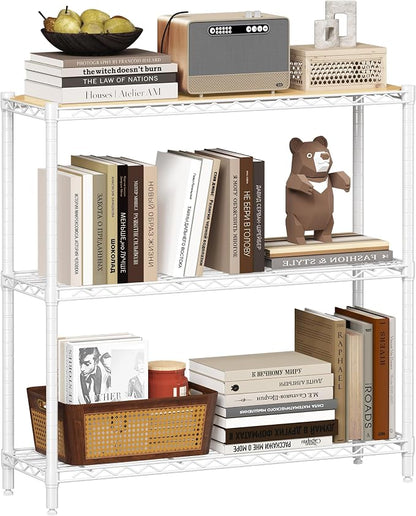 Homeiju 3-Tier Storage Rack, 29.8" Wide Heavy Duty Metal Shelving Unit by Homeiju