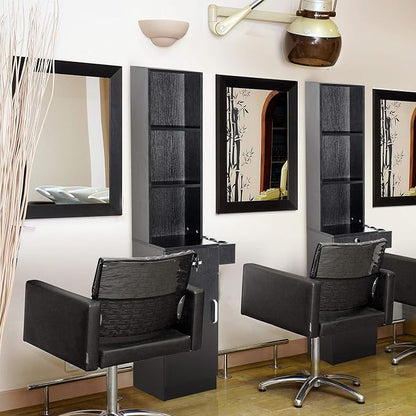 BarberPub Wall Mount Barber Station Hair Styling Drawer Storage Beauty Salon - Image 7