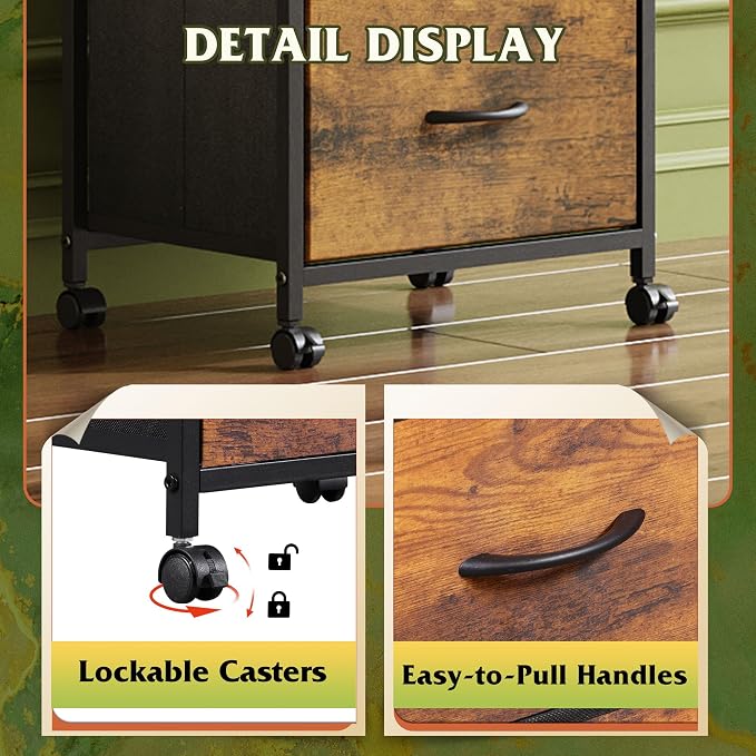 WLIVE Rolling Dresser Nightstand - Image 7