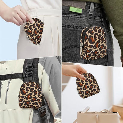Mini Coin Purse, Keychain Zip Wallet Card Holder | Water-repellent ripstop nylon - Image 6