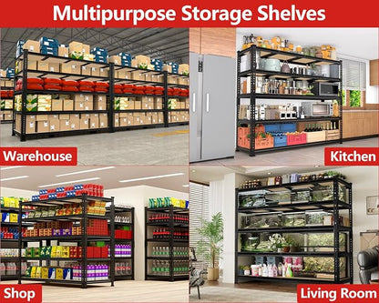 PrimeZone 60" W X 24" D X 72" H Heavy Duty Garage Storage Shelves - Image 7