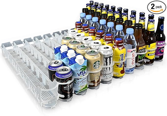 Display Technologies Visi-Slide Fridge Drink Organizer, Soda Can Organizer by DisplayTechnologies