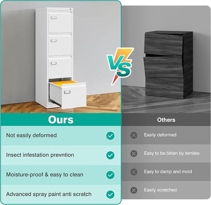 SISESOL 4 Drawer File Cabinet - Image 9