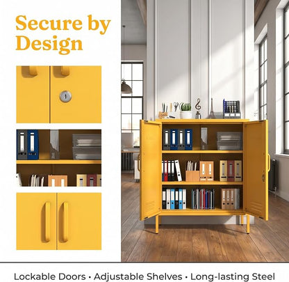 Multipurpose Accent Cabinet Locker, Metal Storage Cabinet - Image 6