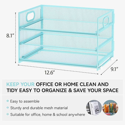 Subekyu 3 Tier Paper Desk Organizer - Image 2