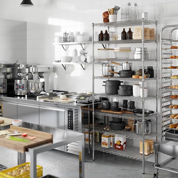 18" Deep x 36" Wide x 86" Height Wire Shelving Kit | 8-Tier | NSF Commercial - Image 2