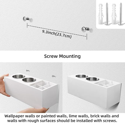 Hair Dryer Countertop Holder, Hair Tool Organizer Wall Mount, Blow Dryer Holder - Image 5