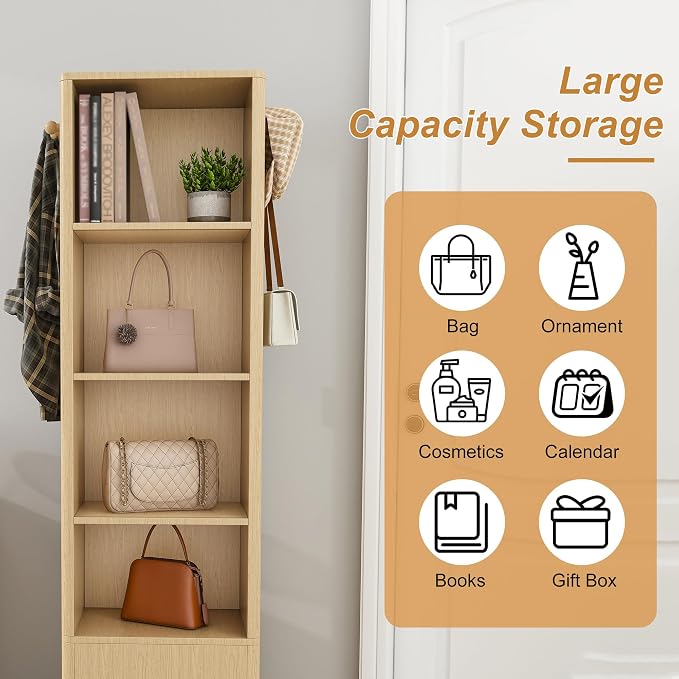 360° Rotating Makeup Storage Cabinet - Image 7