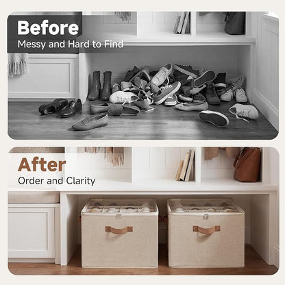 StorageWorks Shoe Organizer for Closet, Shoe Cubby Storage Containers - Image 8