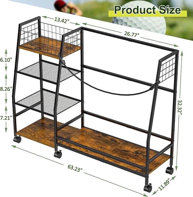 Golf Bag Storage Rack for Garage - Image 6
