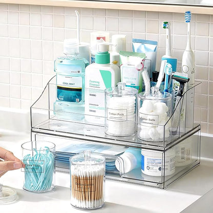 Vtopmart 6 PCS Bathroom Countertop Organizer, 1 Divided Tray by Vtopmart