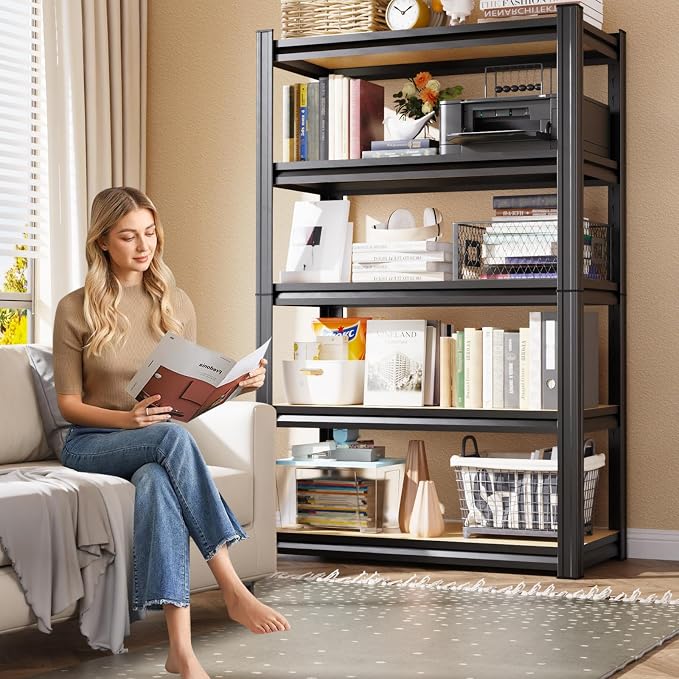 5-Pack Garage Shelving for Large Storage & Whole Home Organization, Storage Bins - Image 4