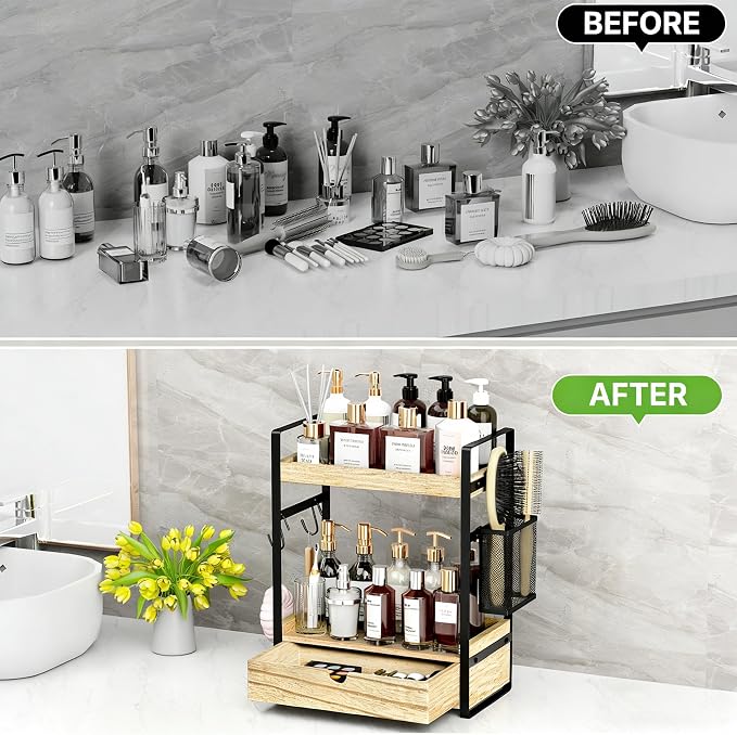 2-Tier Bathroom Counter Organizer - Image 7