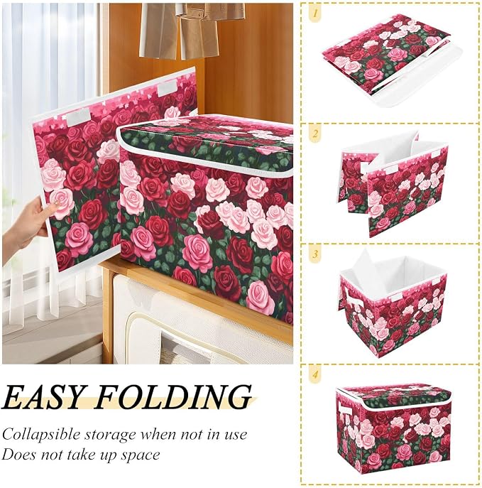 Storage Bins with Lids Storage Containers Storage Box with Handles Storage - Image 4