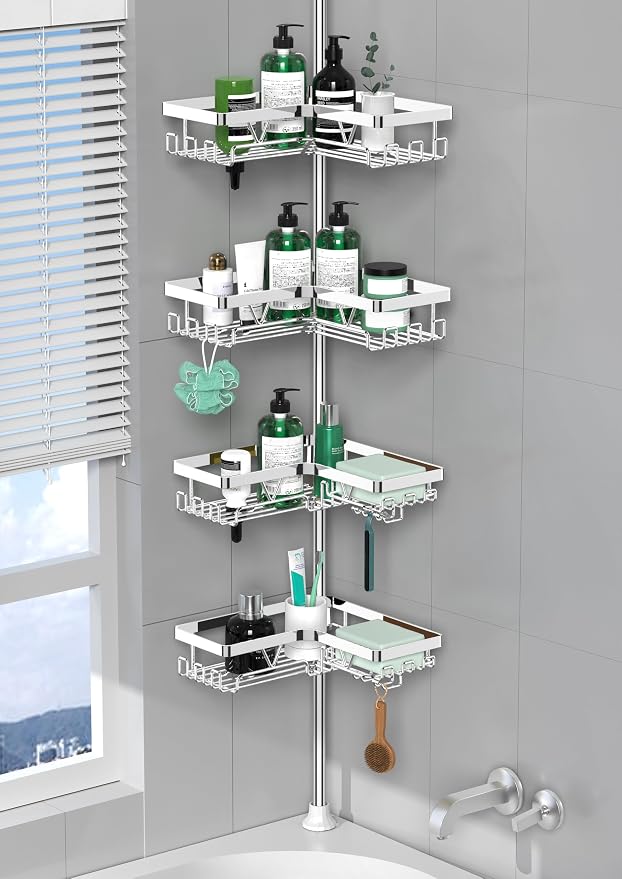 DAOYA Corner Shower Caddy Tension Pole by DAOYA