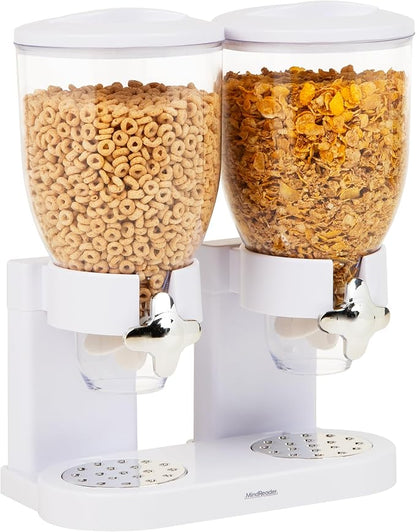 Mind Reader Double Dry Food Dispenser, 2 x 3.5L Countertop Containers by MindReader