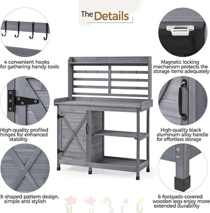 Yaheetech Outdoor Potting Bench - Image 4