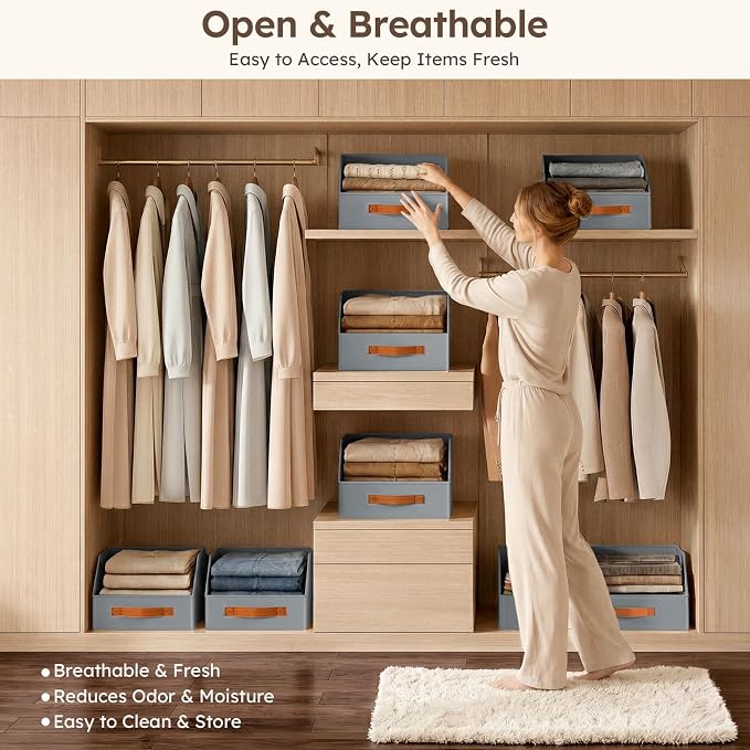 Homsorout Fabric Storage Bins for Organizing - Image 3