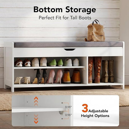 Marsail Shoe Storage Bench - Image 4