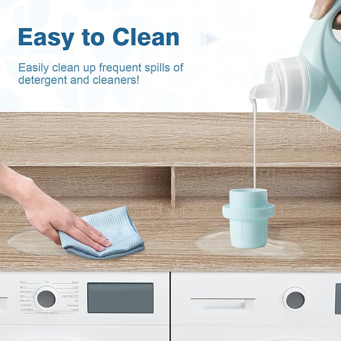 Washer Dryer Countertop with Shelf 27.5" W x 54" L x 12" H Laundry Room - Image 5