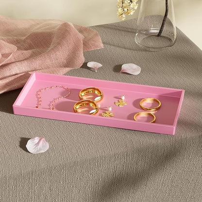 Vanity and Bathroom Tray, 11.8" ABS Countertop Organizer, Waterproof Vanity Tray - Image 5