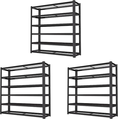 6T 62" W x 24" D x 84" H Garage Shelving Heavy Duty Metal Shelving 6000LBS by LIJIUHOME