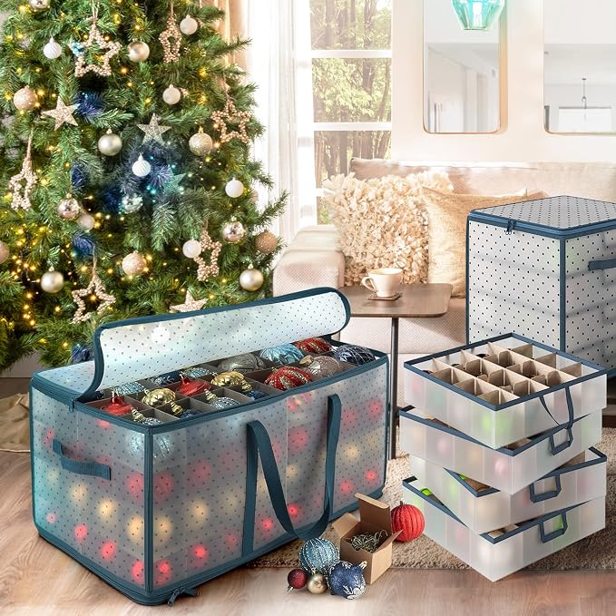 Large Christmas Ornament Storage Box - Image 4