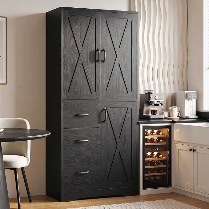 IRONCK Pantry Cabinet, Kitchen Storage Cabinet by IRONCK
