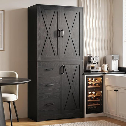 IRONCK Pantry Cabinet, Kitchen Storage Cabinet by IRONCK
