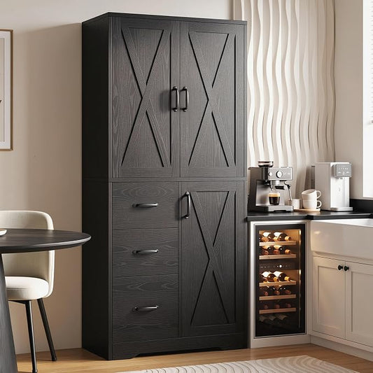 IRONCK Pantry Cabinet, Kitchen Storage Cabinet by IRONCK