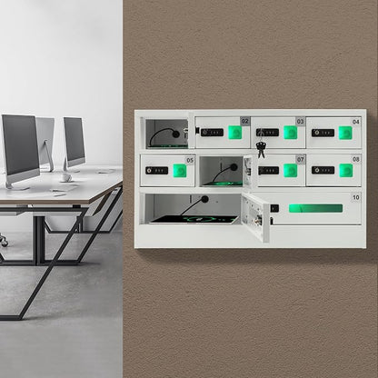 10 Slots Cell Phone Locker Charging Station & Locker Cellphone Charging Station - Image 2