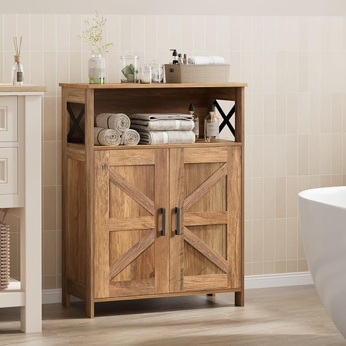 Homhedy Farmhouse Bathroom Storage Cabinet - Image 2