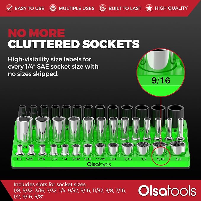 Olsa Tools Magnetic Socket Organizer - Image 4