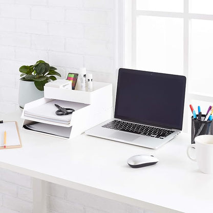 Amazon Basics Rectangular Plastic Desk Organizer - Image 8