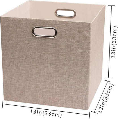 Posprica Storage Cube Basket Bins, 13×13 Foldable Storage Boxes - Image 3