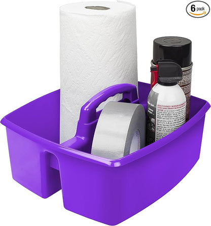 Storex 2-Compartment Large Caddy – Multipurpose Classroom Organizer by Storex