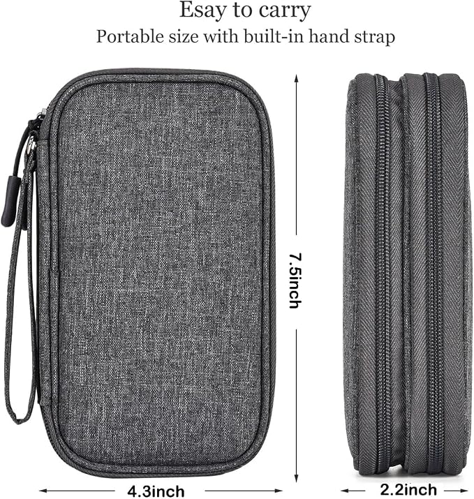CAAORDKSO Electronics Organizer Case, Cable Organizer Bag Waterproof Electronic - Image 6