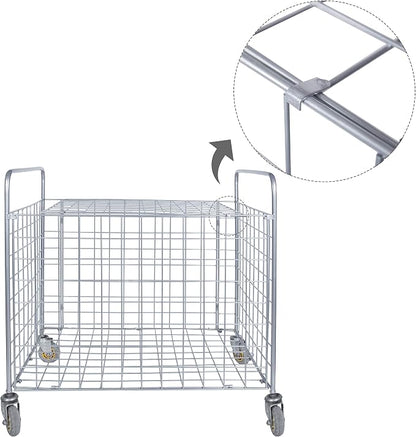 MyGift Professional Gym Metal Multi Sports Ball Storage Cart - Image 5