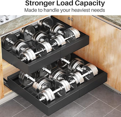Pull out Cabinet Organizer, Expandable Heavy Duty Slide out Drawer Fixed - Image 6