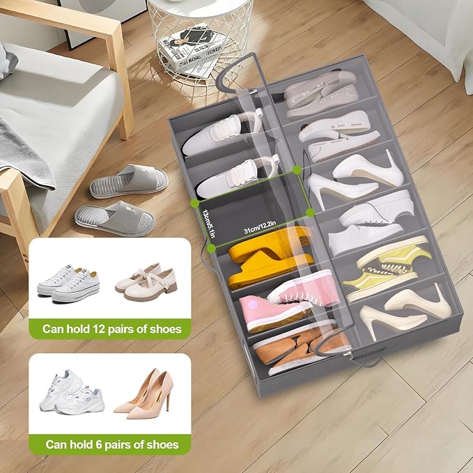 homyfort Under Bed Shoe Storage - Image 4