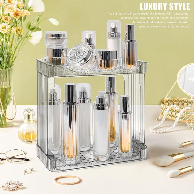 Bathroom Counter Organizer Cosmetics Skincare Organizers Skincare Makeup - Image 5