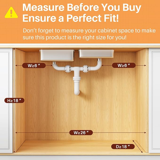 PXRACK Under Sink Organizer, Slide out Storage Drawer Rack - Image 2