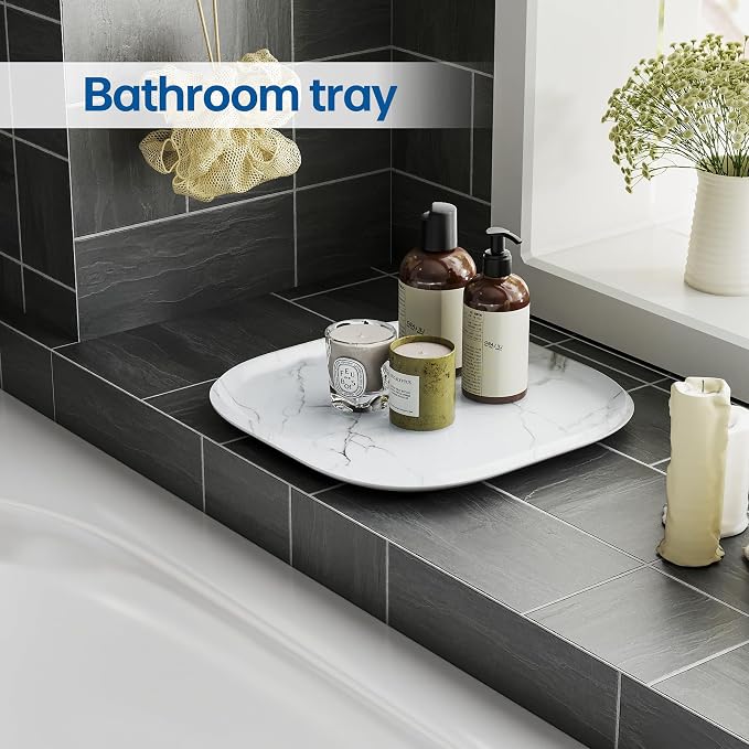 Vanity Decorative Tray, Bathroom Tray Countertop Organizer - Image 5