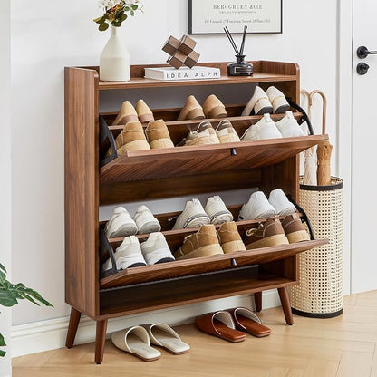 BERRYMERRY 31.5" Fluted Shoe Storage Cabinet - Image 9
