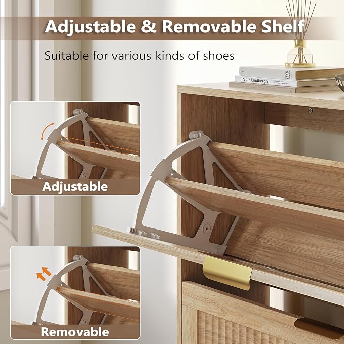 BORNOON Shoe Cabinet for Entryway - Image 6