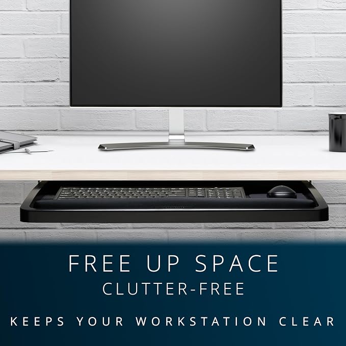 Kensington Keyboard Tray Under Desk, SmartFit Ergonomic Slide-Out Keyboard - Image 6